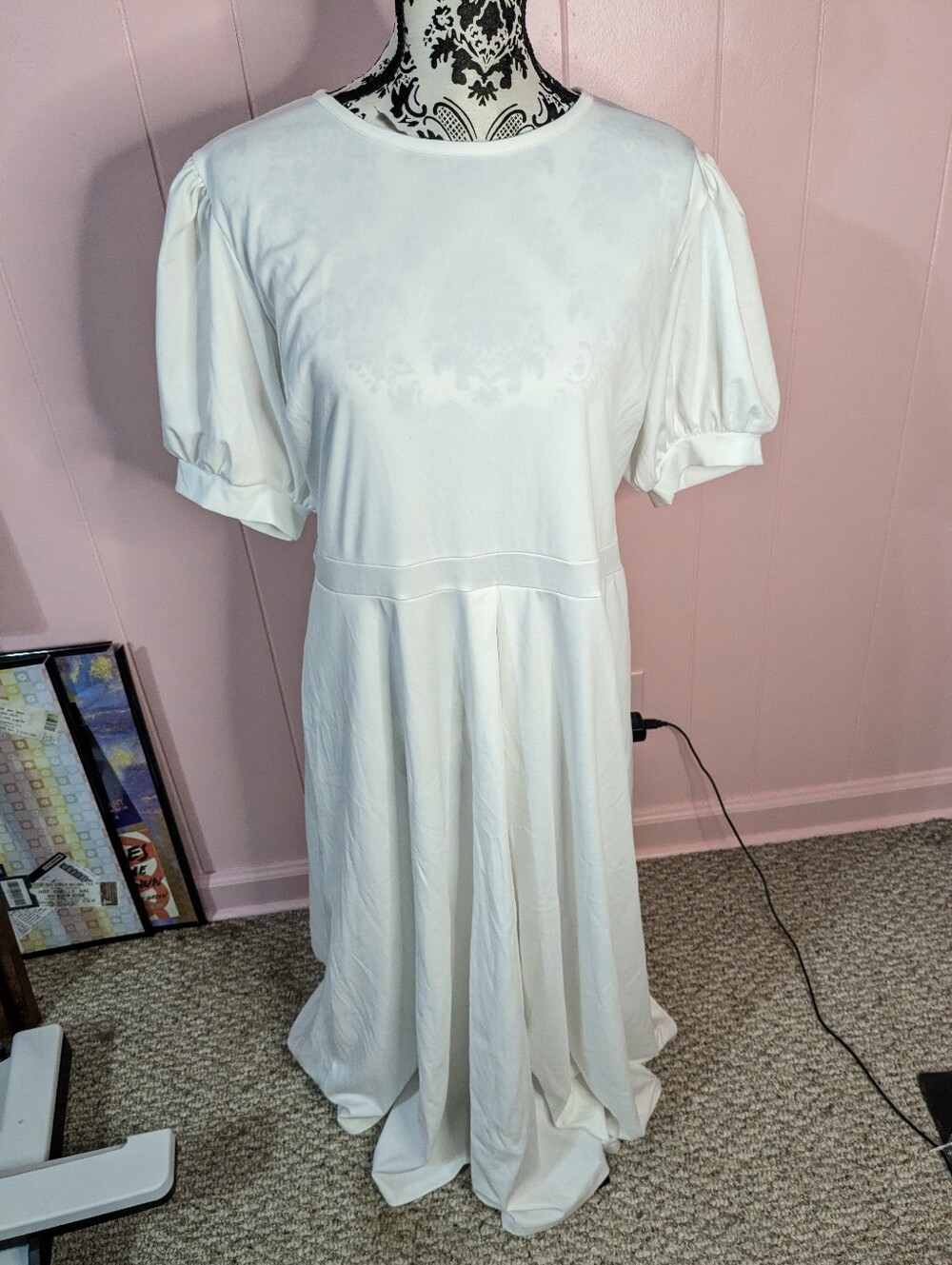 white dress